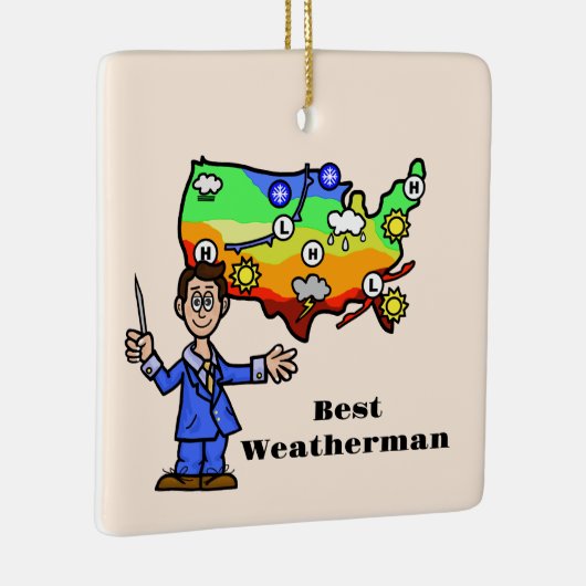ウェザーマ最高のンのクリスマス装飾 セラミックオーナメント (右)