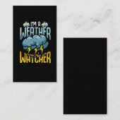 ウェザー·ウォッチャー·ユーモおもしろいア気象学専門 名刺 (正面/裏面)