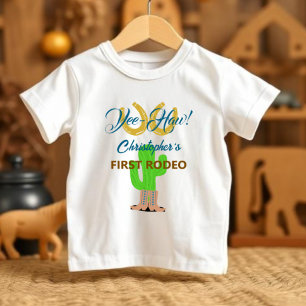 ウェスタカウボーイロデオバースデー ベビーTシャツ