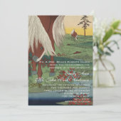 ウェスタンお洒落ホースランチロッジ結婚ズ 招待状 (スタンド正面)