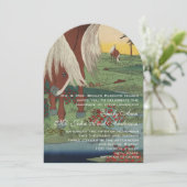 ウェスタンお洒落ホースランチロッジ結婚ズ 招待状 (スタンド正面)