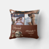 ウェスタンで初めてのクリスマス 結婚７周年記念写真 クッション (裏面)