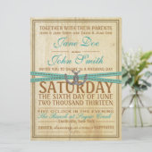 ウェスタンとウッドの結婚式招待状 招待状 (スタンド正面)