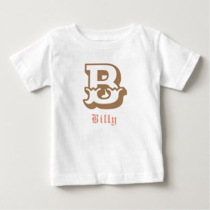 ウェスタンな誇り オーダーメイド モノグラム ベビーTシャツ