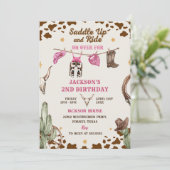 ウェスタンな誕生日パーティーに乗っておいで 招待状 (スタンド正面)