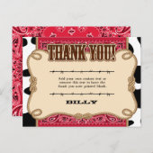 ウェスタンの感謝カード ポストカード (正面/裏面)