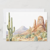 ウェスタンの1歳誕生日写真招待状 招待状 (裏面)