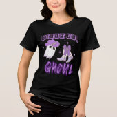 ウェスタンの「ギディ・アップ・グール」女性のカーボーイハロウィーン トライブレンドＴシャツ (正面)