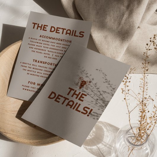 ウェスタンはっきりしたレトロブルスカル結婚ズ詳細エンクル エンクロージャーカード