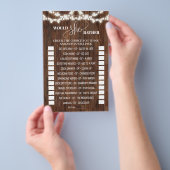 ウェスタンは彼女のむしろブライダルシャワーゲーム チラシ (ハンドル)