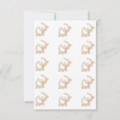 ウェスタンをテーマにしたベビーシャワーサンキューカード サンキューカード (裏面)