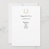 ウェスタンをテーマにしたベビーシャワー招待状 招待状 (裏面)