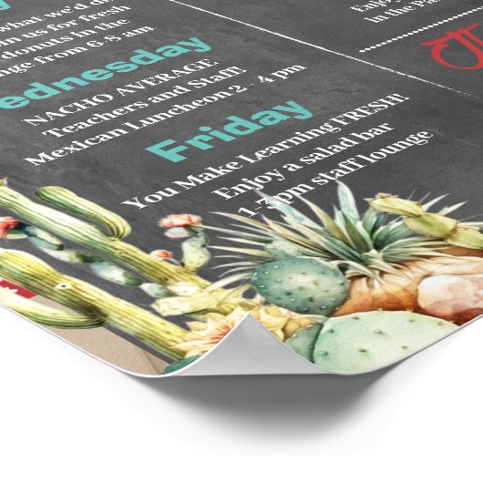 ウェスタンをテーマにした先生評価の週 ポスター (角)