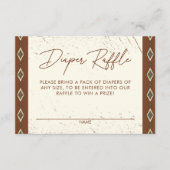 ウェスタンアステカボホ素朴おむつラッフルカード エンクロージャーカード (正面)