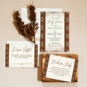 ウェスタンアステカボホ素朴おむつラッフルカード エンクロージャーカード