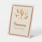 ウェスタンウィビリーズブライダルシャワーパーティー標識 台座サイン (正面)