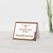 ウェスタンウェディングデーサンキューカードからベンダー カード (正面)