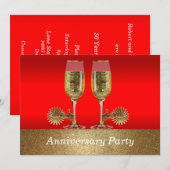 ウェスタンウェディング招待状 アニバーサリー パーティー 招待状 (正面/裏面)