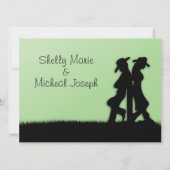 ウェスタンウェディング テーマ 招待状 (裏面)