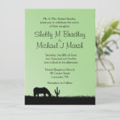 ウェスタンウェディング テーマ 招待状 (スタンド正面)