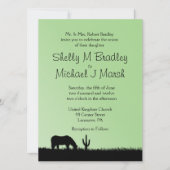 ウェスタンウェディング テーマ 招待状 (正面)