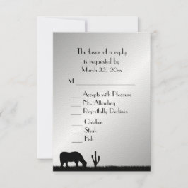 ウェスタンウェディングRSVP 出欠カード