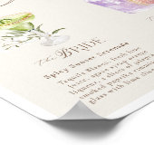 ウェスタンウォーターカラー新郎新婦シグネチャードリンク ポスター (角)