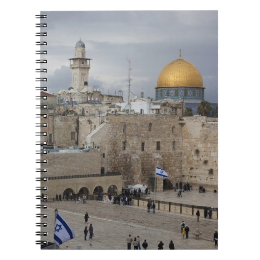 ウェスタンウォールプラザのビュー午後遅く ノートブック (正面)