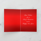 ウェスタンウッドクロスロープバーンウッドコンチョスホリデー カード (内部)