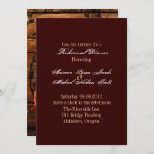 ウェスタンウッドホースショ結婚ウのリハーサルディナー 招待状 (正面/裏面)