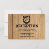 ウェスタンウッド馬の蹄鉄の結婚式場案内 招待状 (正面)