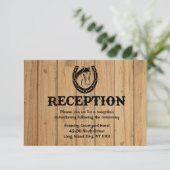 ウェスタンウッド馬の蹄鉄の結婚式場案内 招待状 (スタンド正面)