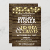 ウェスタンウッド&ライトリハーサルディナー 招待状 (正面/裏面)