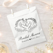 ウェスタンエレガントホース素朴カントリーブライダルシャワー フェイバーバッグ (クリップ留めされた状態)