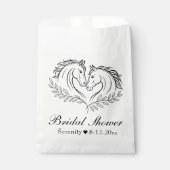 ウェスタンエレガントホース素朴カントリーブライダルシャワー フェイバーバッグ (正面)