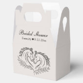 ウェスタンエレガントホース素朴カントリーブライダルシャワー フェイバーボックス (オープン)