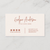 ウェスタンエレガントモダンレインボーフェミニンホシック 名刺 (裏面)