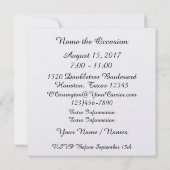 ウェスタンエレガント招待状 招待状 (裏面)