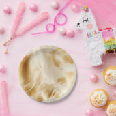 ウェスタンエレガント金ゴールドホワイトクリームコウィド ペーパープレート (パーティー)