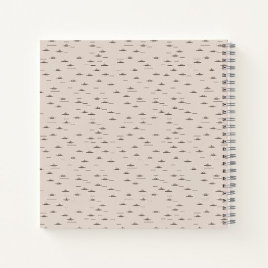 ウェスタンエレファントカウボーイベビーシャワーゲストブック ノートブック (裏面)