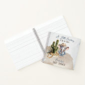 ウェスタンエレファントカウボーイベビーシャワーゲストブック ノートブック (内部)