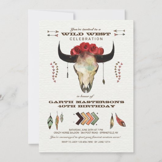 ウェスタンエレメンツ招待状 招待状 (正面)