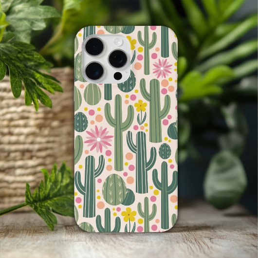 ウェスタンカウガールサボテン デザート フローラルパターン Case-Mate iPhoneケース
