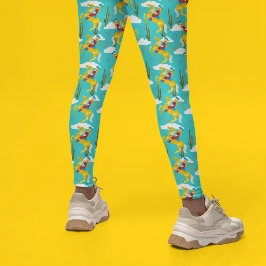 ウェスタンカウガールレトロパターン レギンス