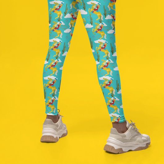 ウェスタンカウガールレトロパターン レギンス