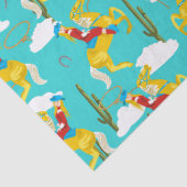 ウェスタンカウガールレトロパターン 薄葉紙 (詳細)