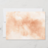 ウェスタンカウガール フラワーブーツ 木製 ブライズシャワー 招待状 (裏面)