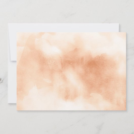 ウェスタンカウガール フラワーブーツ 木製 ブライズシャワー 招待状 (裏面)