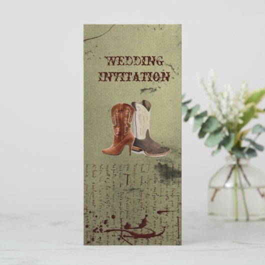 ウェスタンカウボーイのブーツを引っ掛け結婚る (スタンド正面)