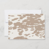 ウェスタンカウボーイウェディングRSVPレスポンスカード 出欠カード (裏面)